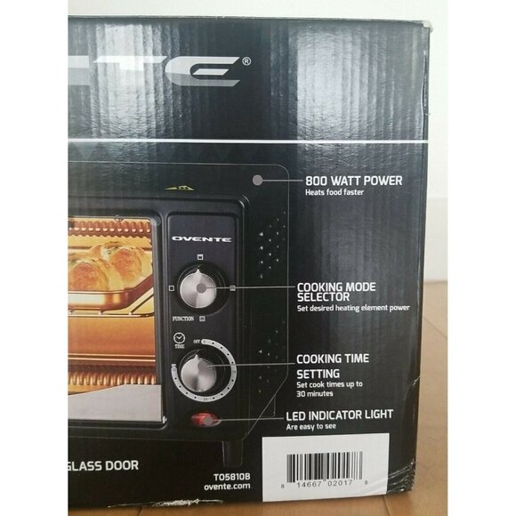 Ovente Electric Toaster Oven 10L 800 Watt Power NEW IN BOX - Picture 4 of 4
